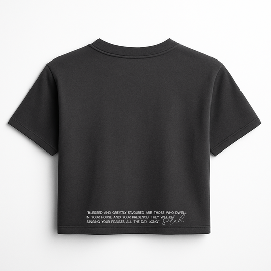 B&HF Boxy Crop Tee (Charcoal)
